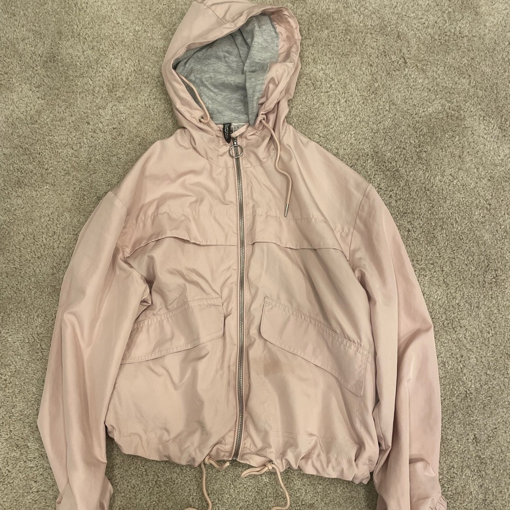 Women's Pink Hooded Jacket
